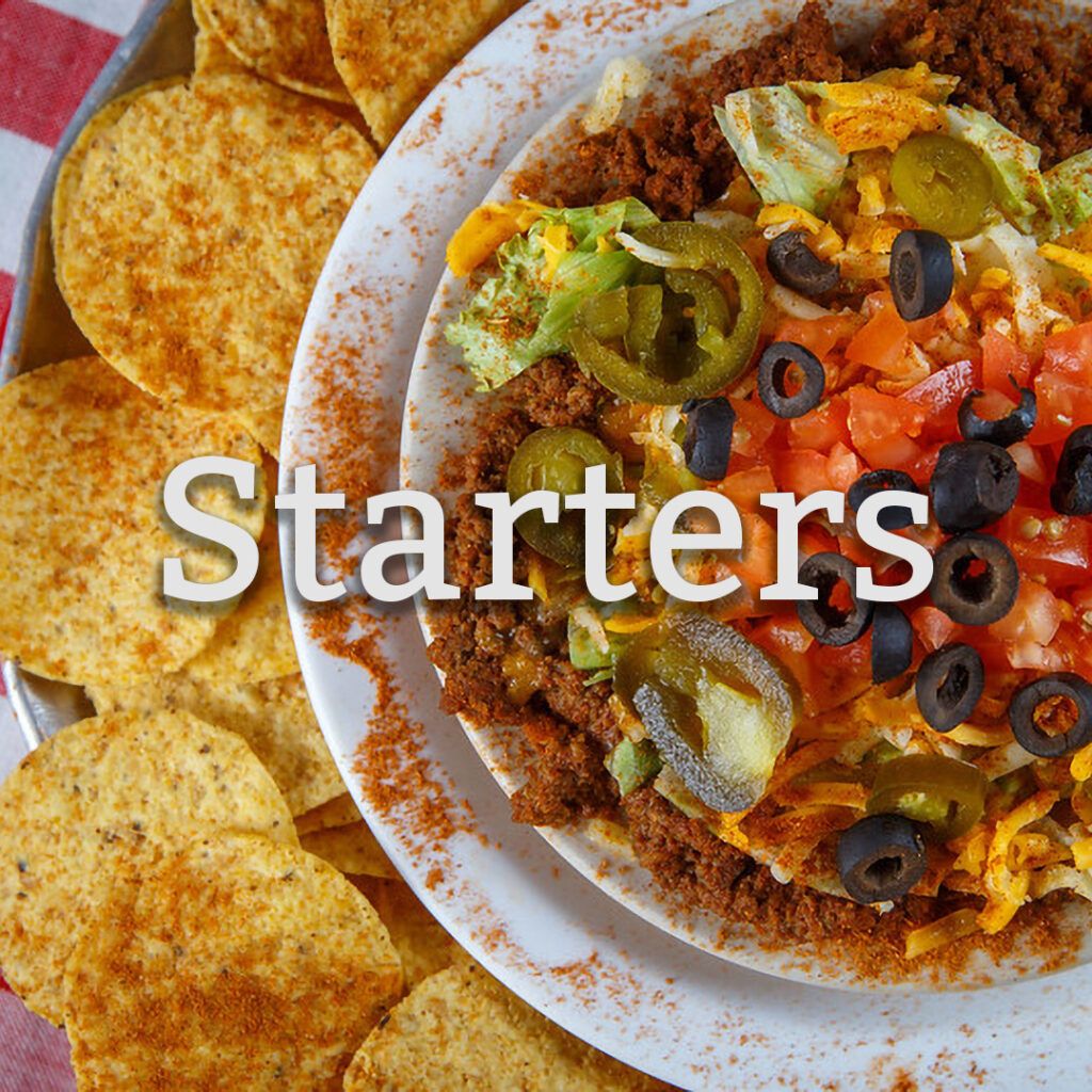 Click to see starters menu