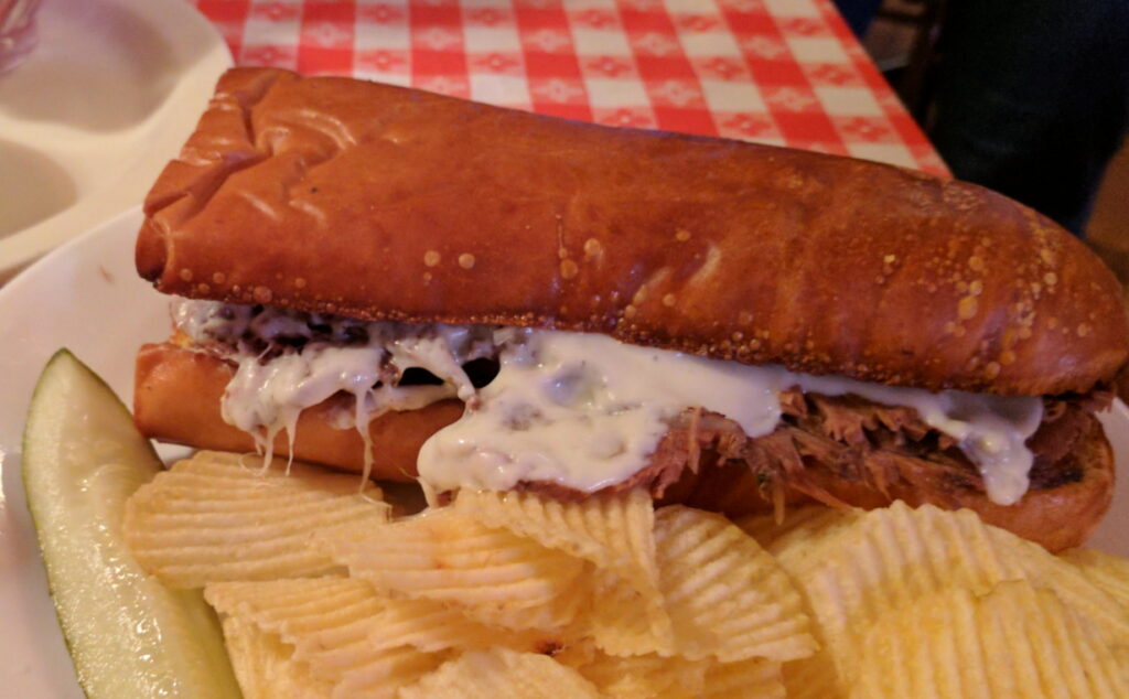 Italian beef sandwich graphic